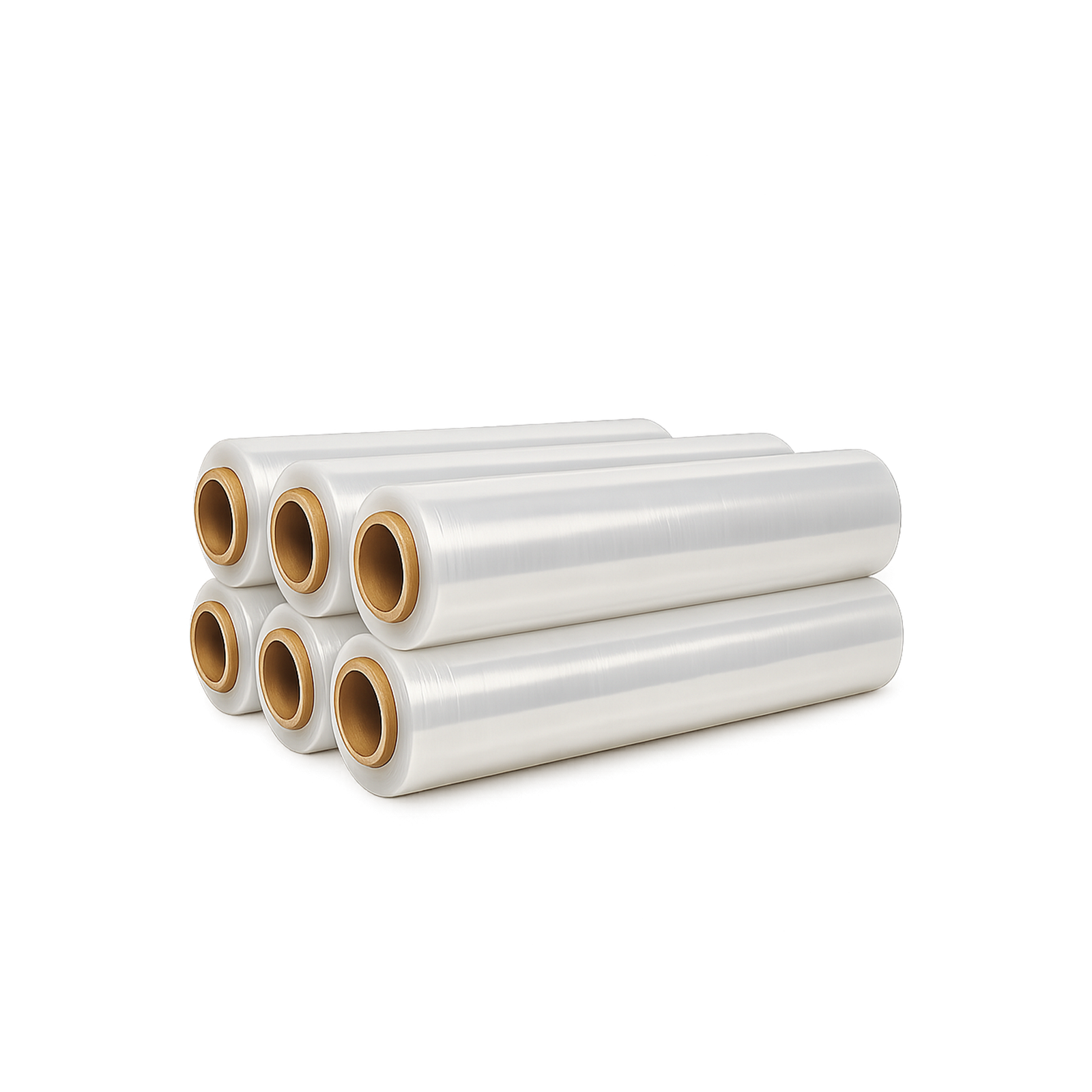 paquete 6 rollos Paquete de 6 rollos de película elástica para emplayar transparente | 1.5 kg, 140 m - Image 1